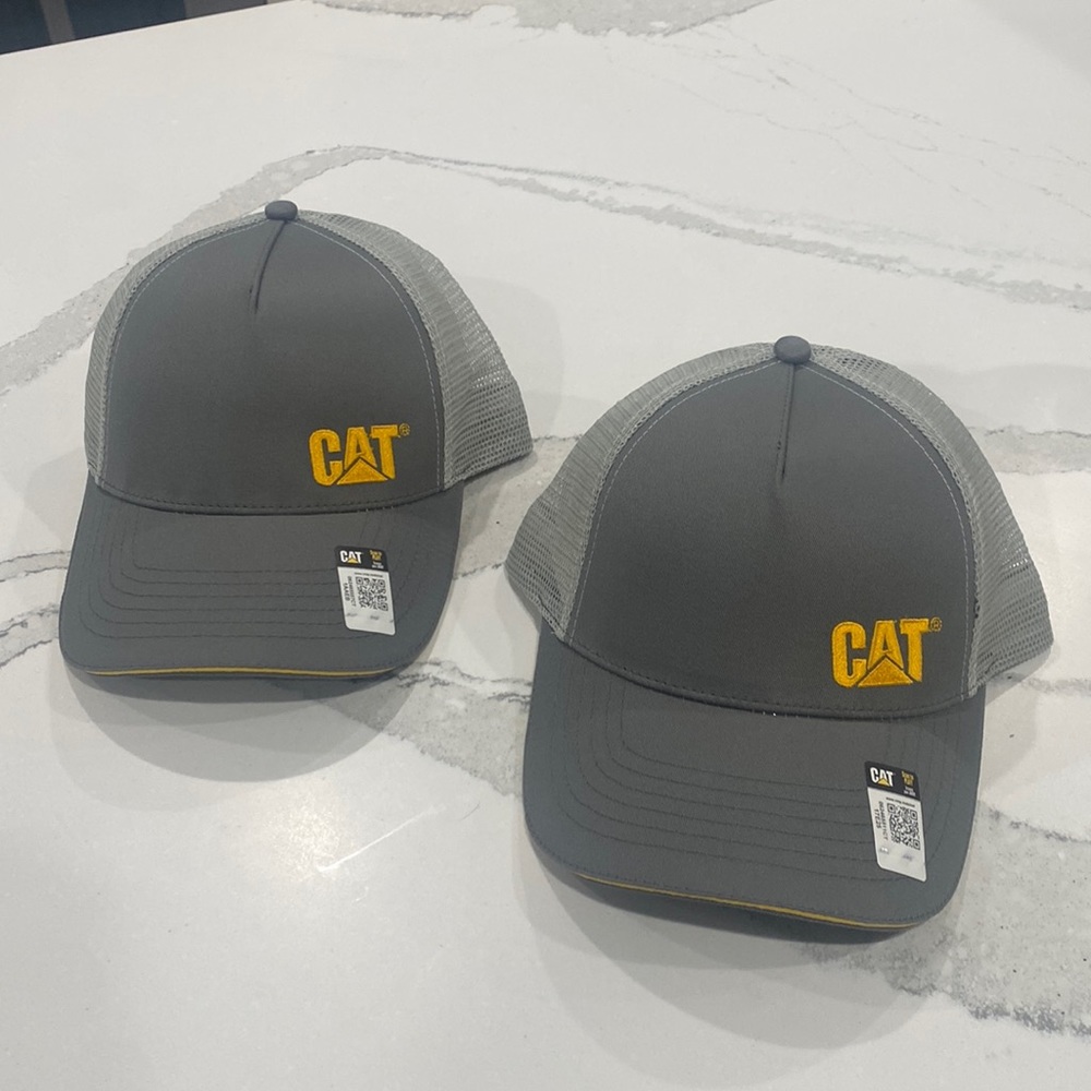 (2) new CAT trucker hats!!